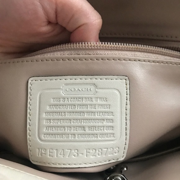 SOLD Cream-colored Coach Tote Bag - Picture 5 of 7